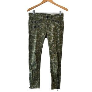 Rag & Bone Digital Camo Skinny Jeans with Zipper Accent Pockets & Ankles Size 27